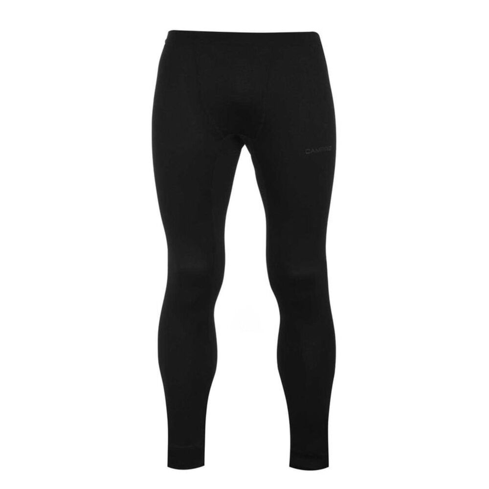 Campri Mens Plain Thermal Bottoms / Black